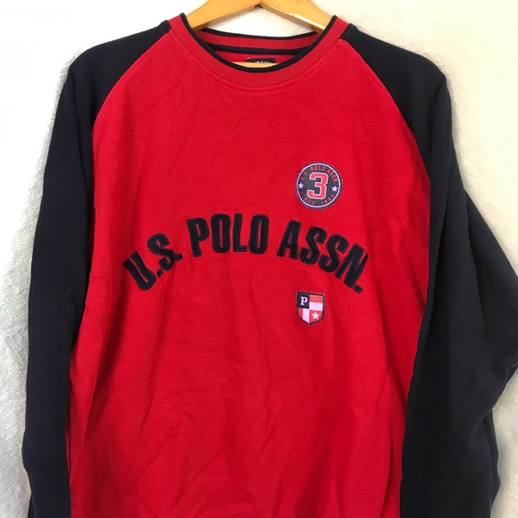 Vintage US Polo Assn cotton crewneck bomber style sweater chest logo and crest - Picture 4 of 8